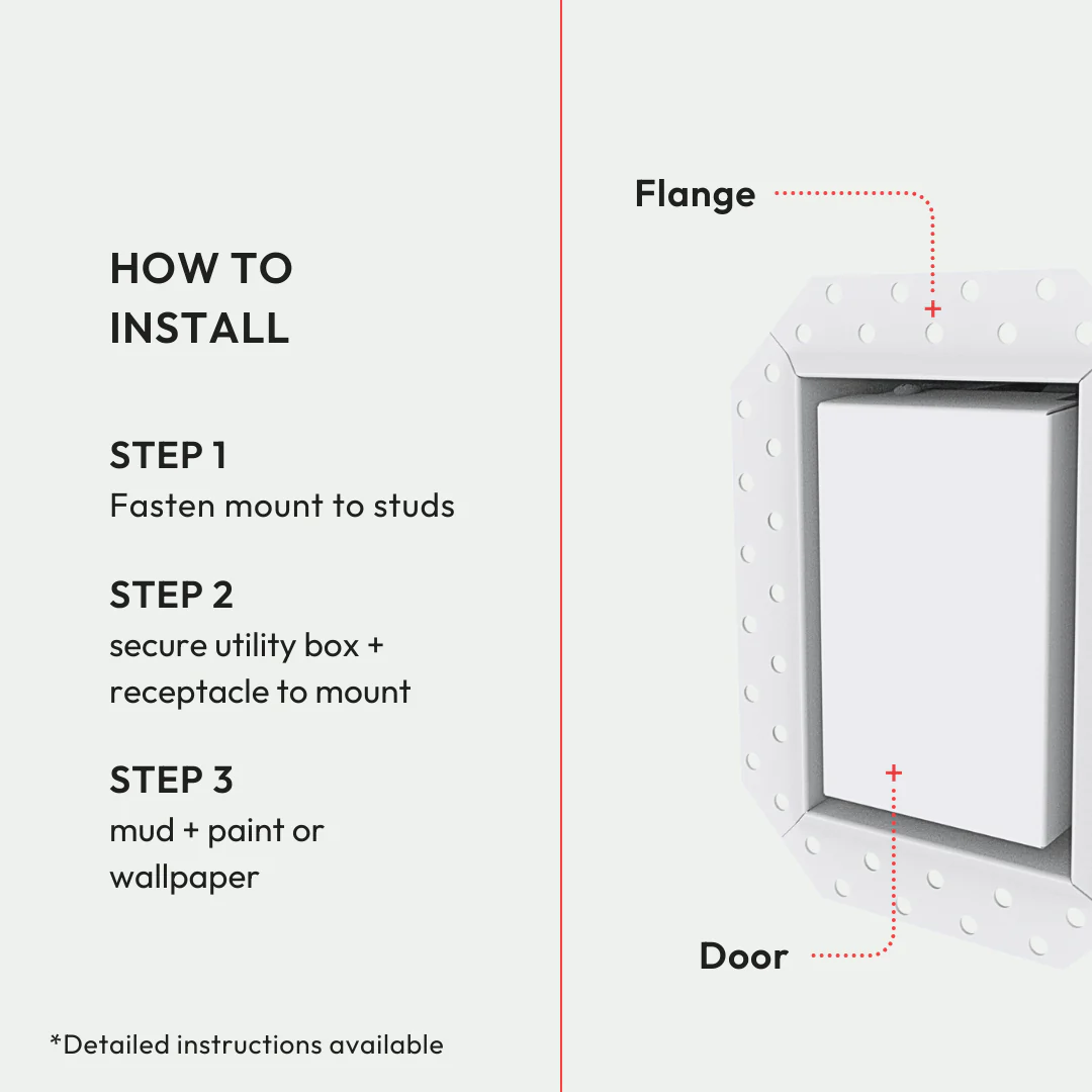 Flush Drywall No-See Receptacle Mount [Luxe] - Image 4